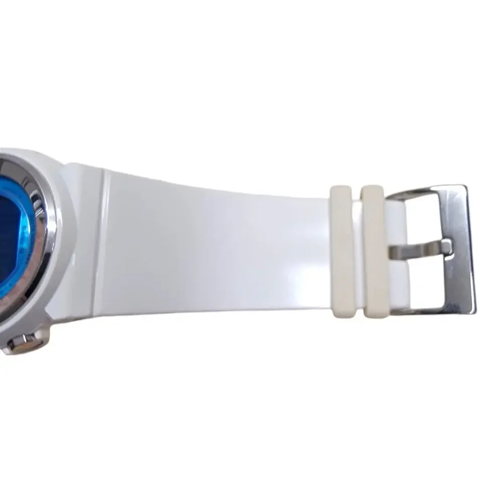 Casio Baby-G BGD-100 Womens Digital Watch White Blue Shock Resist New Battery